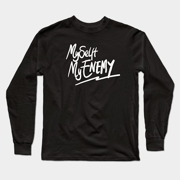 myselft my enemy Long Sleeve T-Shirt by kating